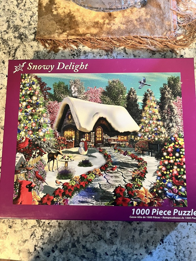 1000 Piece Jigsaw Puzzle “Snowy Delight”