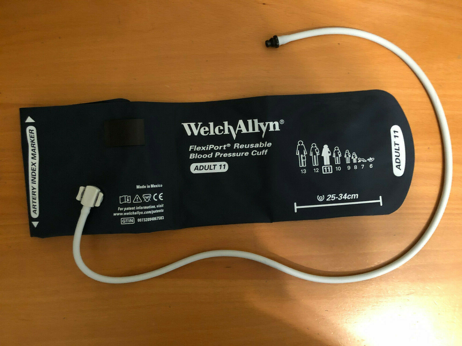 Welch Allyn Adult 11 blood pressure cuff, 25-34 cm