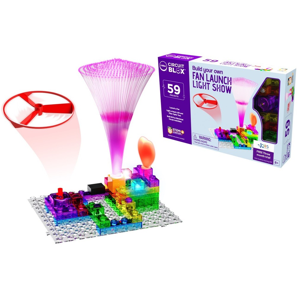 Creative Building Block Fan Launch Circuit Blox STEM Educational Science