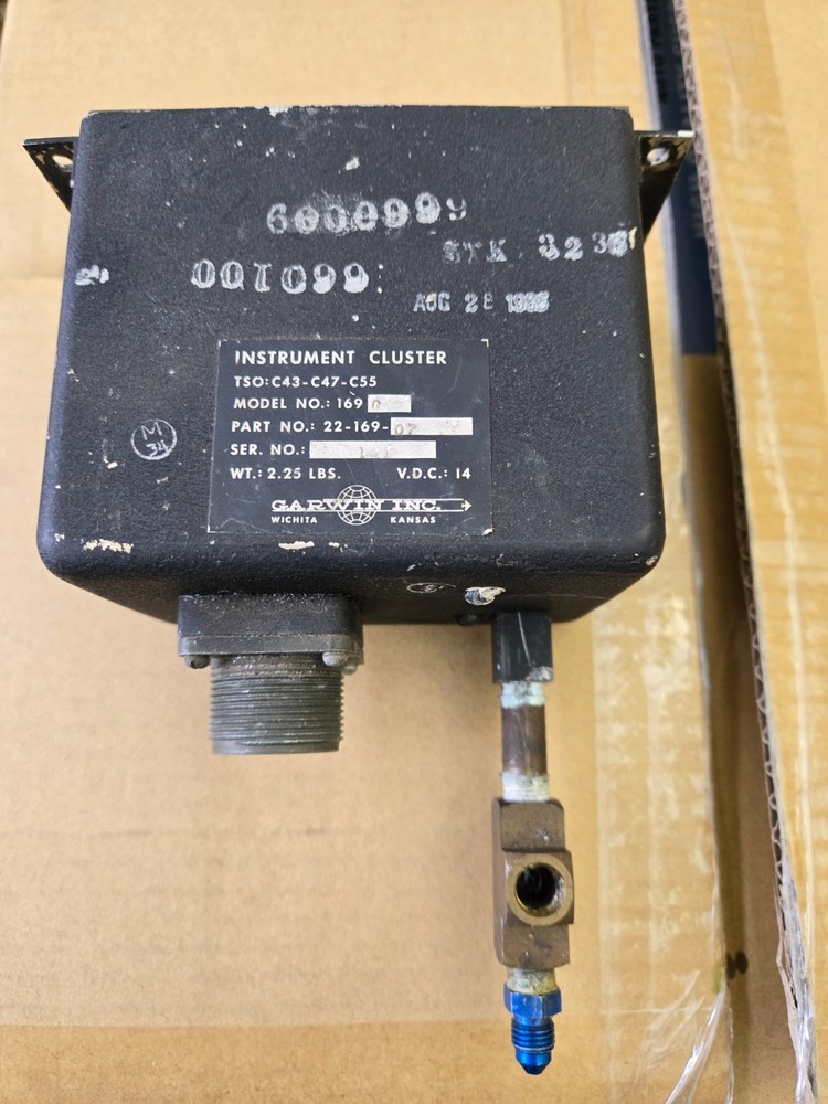 Mooney M20E Gage Cluster 22-169-07