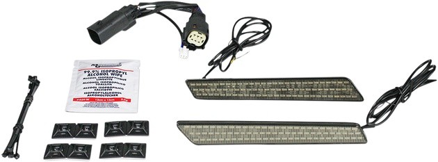 Custom Dynamics Saddlebag LED Latch Lights Smoke #CD-LATCH-BCM-S Harley Davidson