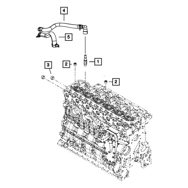 Ram HVAC Heater Hose