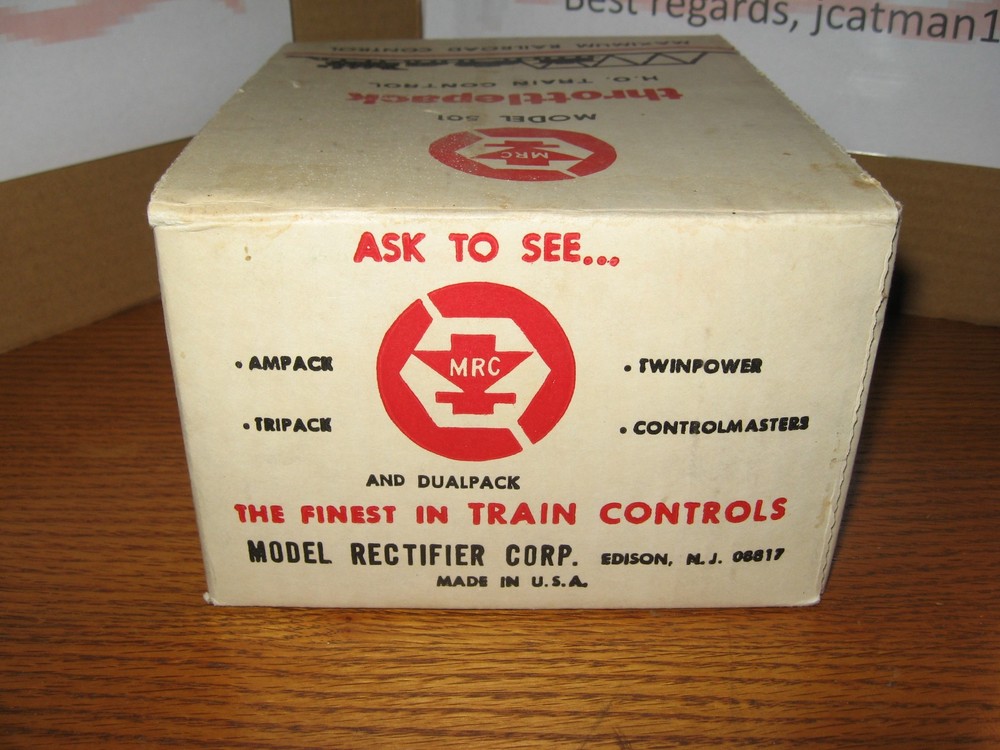 MRC Throttlepack Model 501 HO or N throttle DC controller transformer power pack