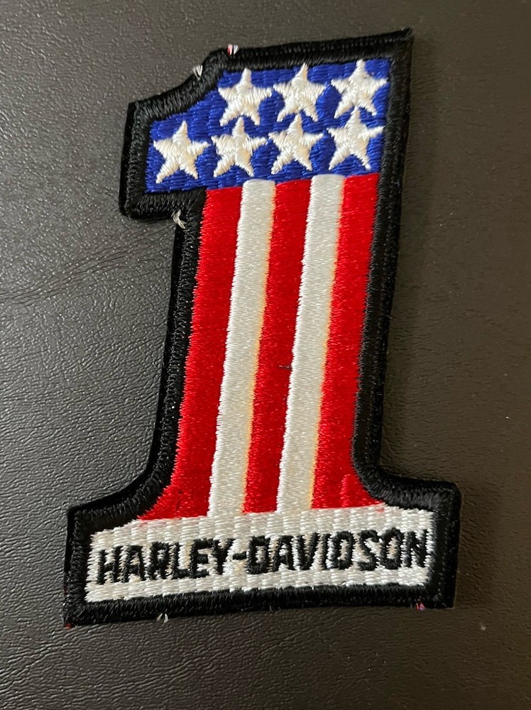 Harley-Davidson American Flag Motorcycle Biker Stitched Patch