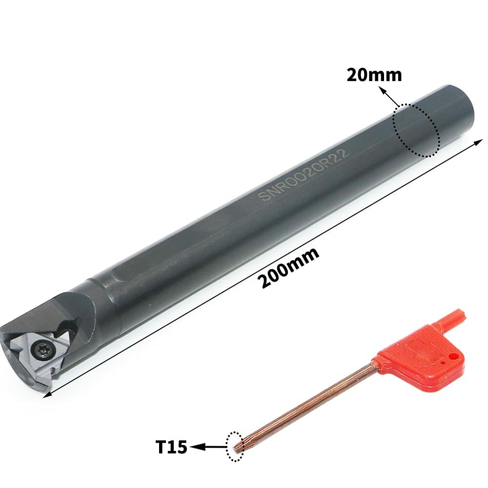 SNR0020R22 internal Lathe Threading Holders Boring Bar + 22IR N60 Thread inserts