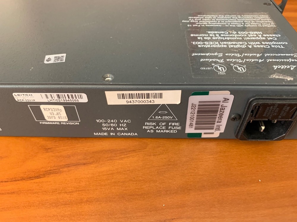 Leitch RCP-32x1P Remote Panel with Power Cord