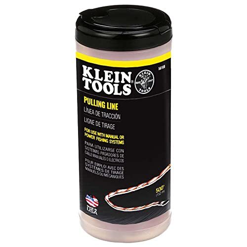 Klein Tools 56108 Poly Pull Line with Orange Tracer, 500ft