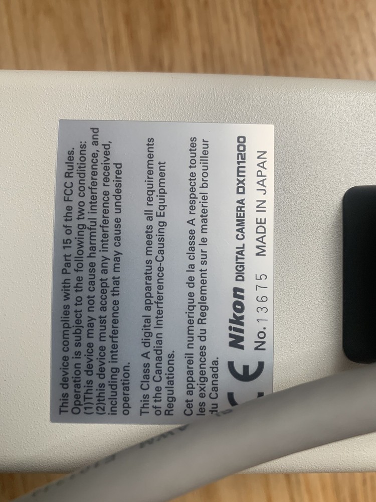 Nikon DXM1200 Digital Camera Untested, C-mount