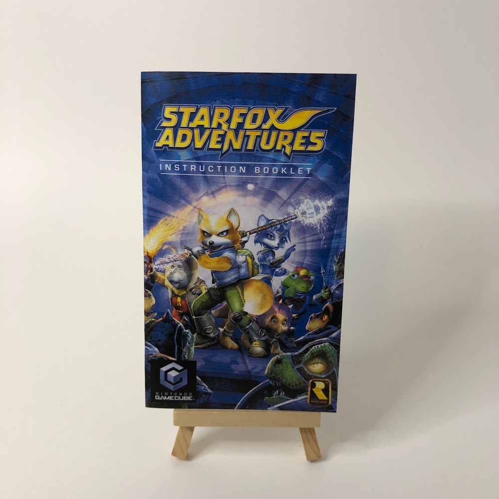 Replacement Manual for Star Fox Adventures Nintendo GameCube