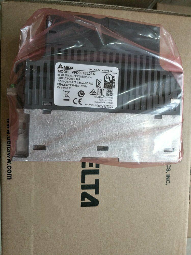 750W Delta VFD Inverter 3phase 220V 1HP VFD007EL23A Variable Frequency Driver