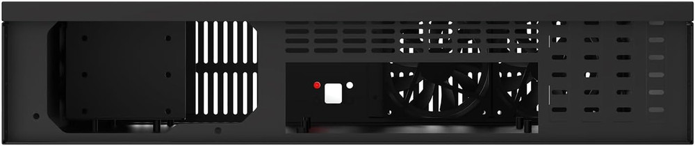 Compact 2U Micro ATX Rackmount Chassis for 3 HDDs & 1 SSD, USB Supported