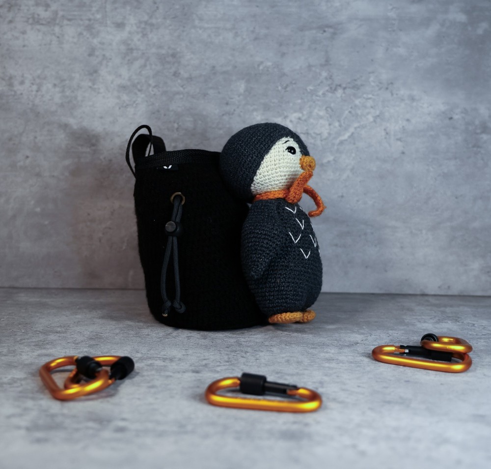 Crochet Chalk Bag – Penguin