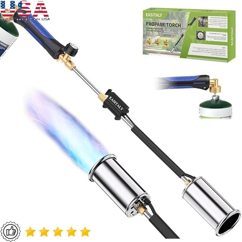 High Performance Propane Weed Torch W/ Adjustable Flame Yard Ice Removal New