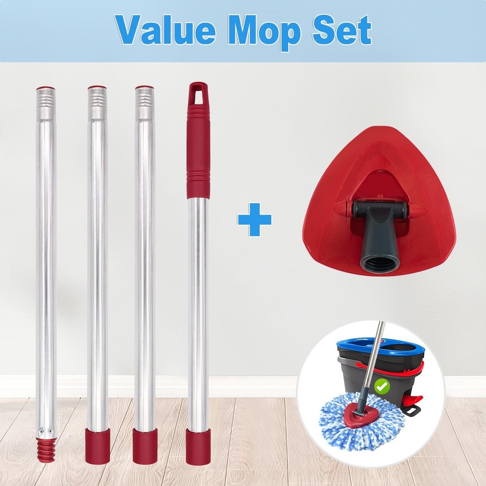 Mop Handle for Ocedar, Mop Handle for O Cedar, Spin Mop Replacement Handle fo...