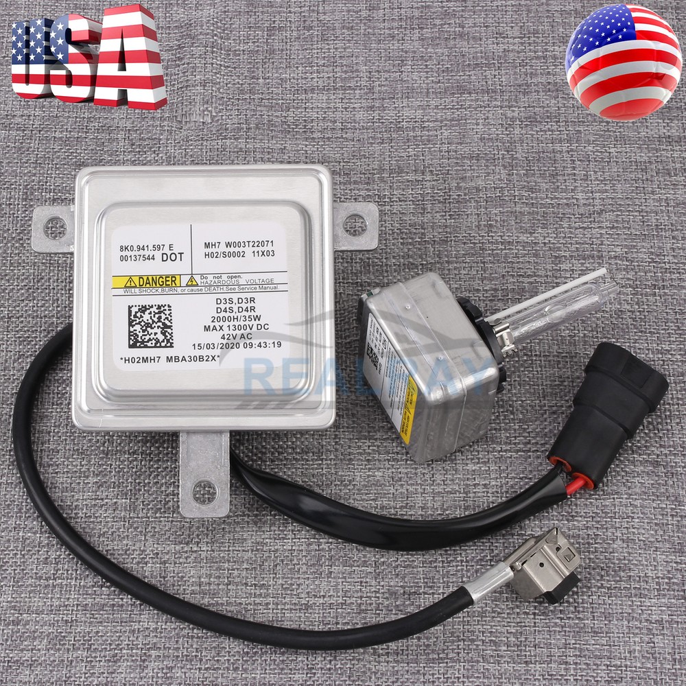 HID Xenon Headlight Ballast Control Unit Module + Bulb Wire For Audi A1 A3-A8 Q5