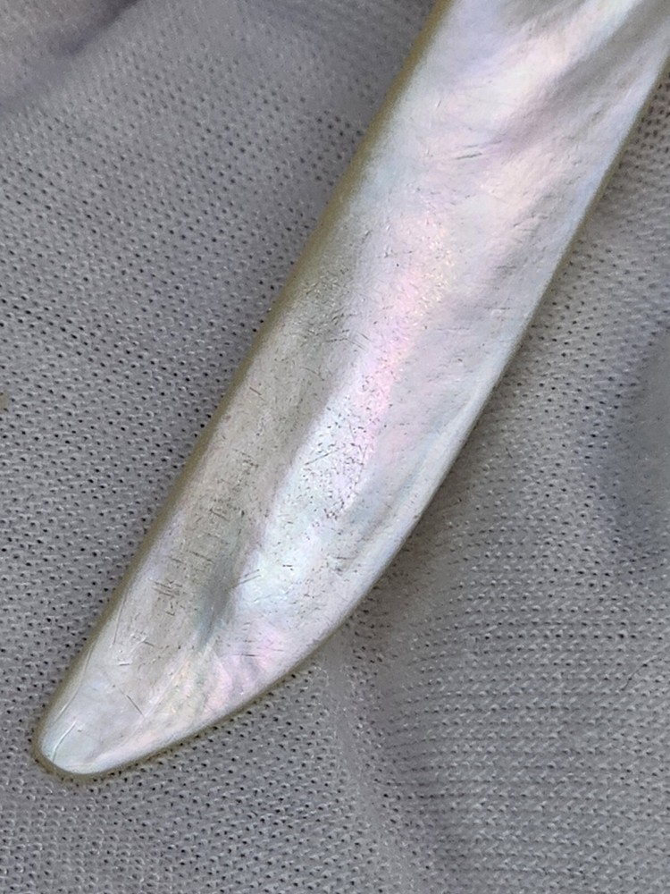 Vintage Hand Carved MOP Mini Knife