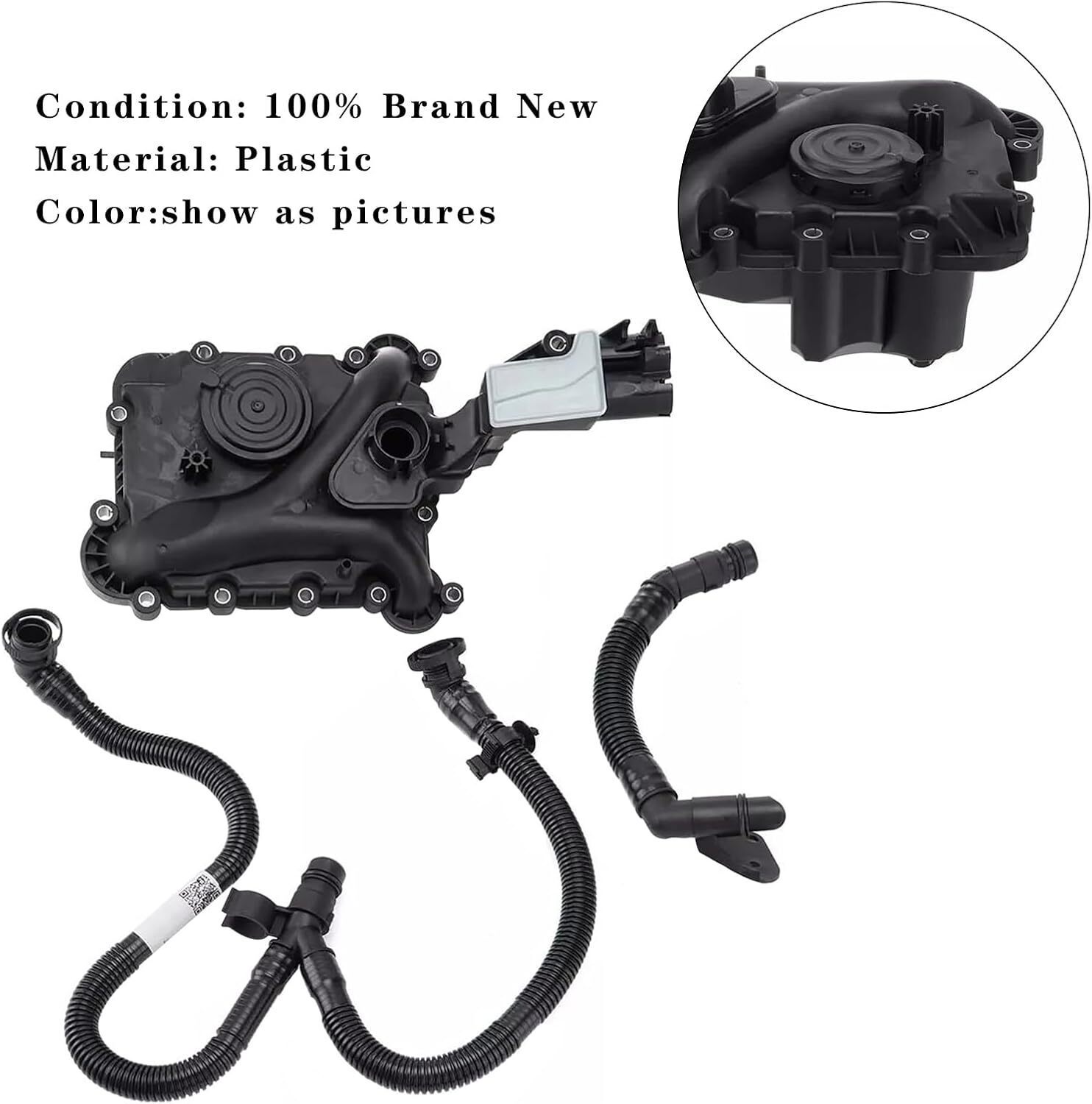Oil Separator PCV Valve Vent Trim & Hose Tube for Audi Q7 A8 Q5 S4 A6 A7 3.0TFIS