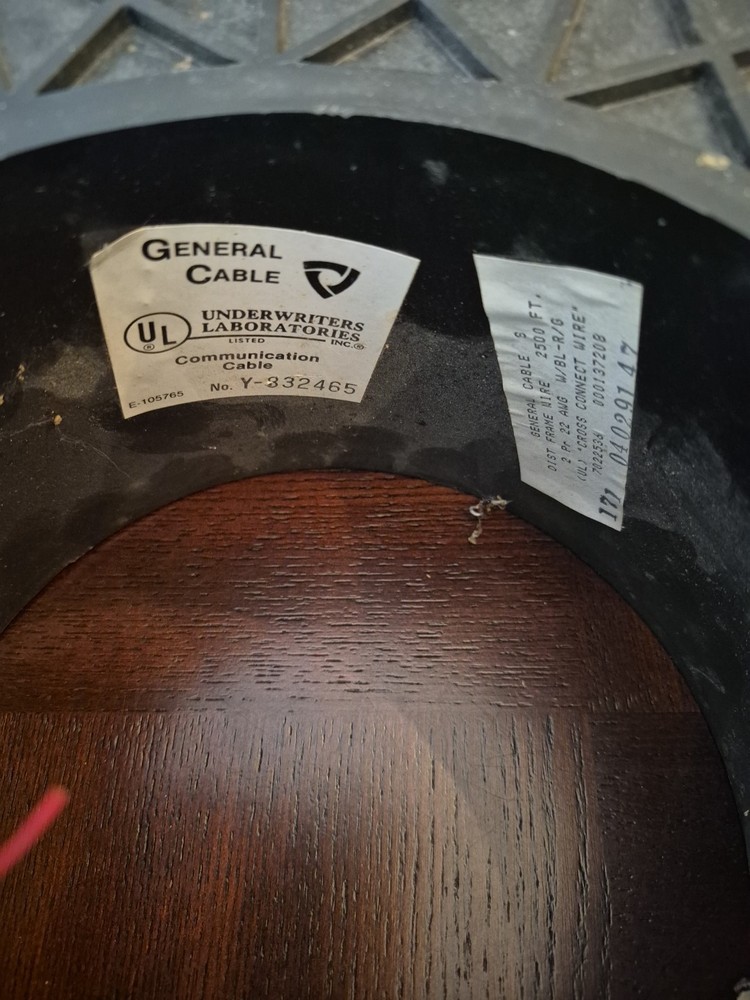 General Cable Communication Cable 2 Pr 22 AWG Distributing Frame Wire ~2225 Ft