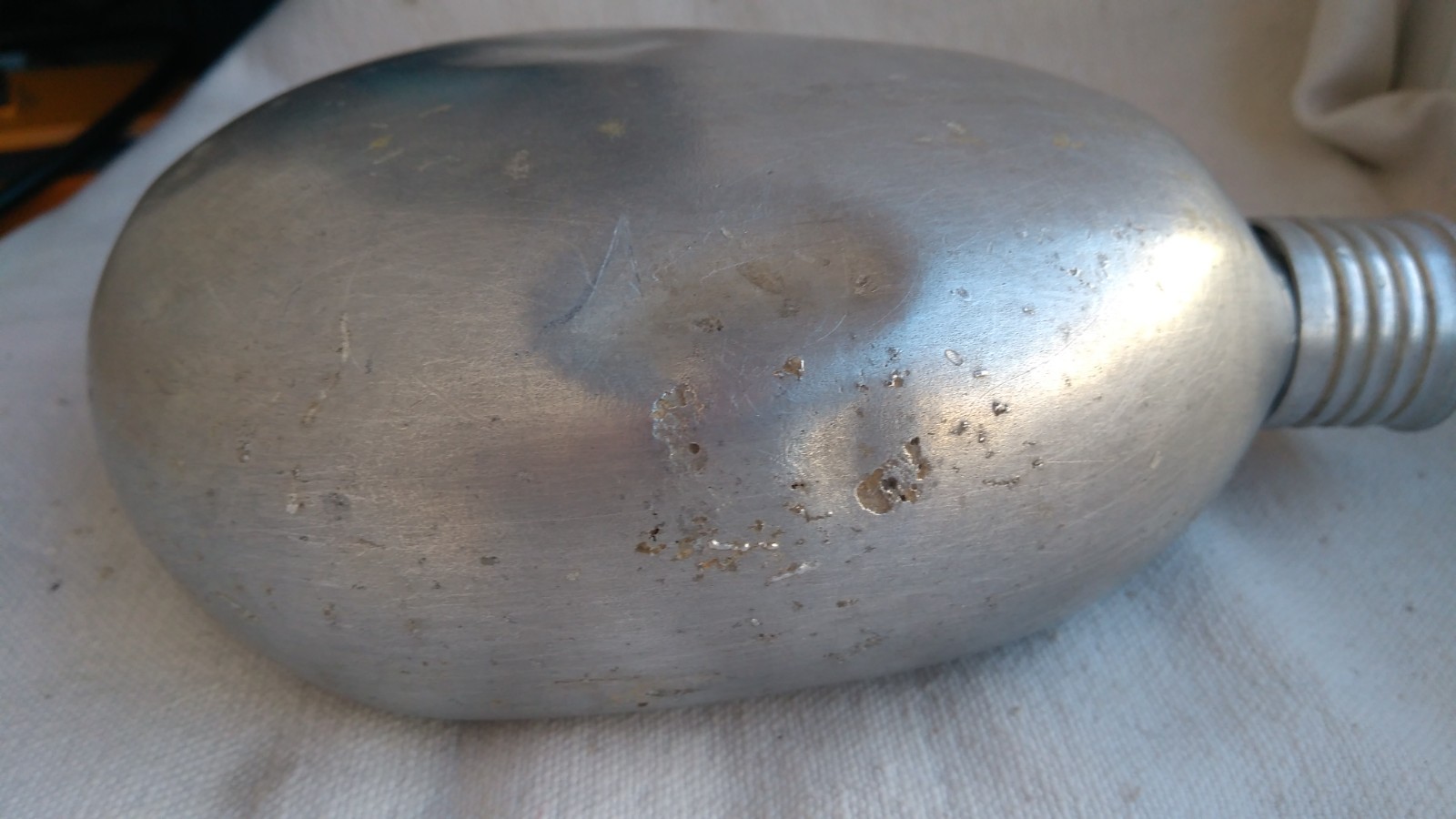 WW2 Red Army Aluminum Water Flask Canteen Stamp 1938 Красный Выборжец