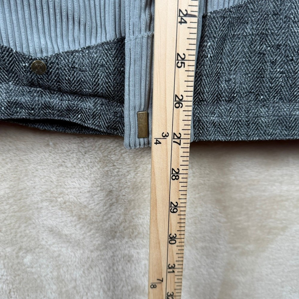 Obermeyer Ripper Ski Jacket Grey Herringbone Corduroy Patchwork 16J Gorpcore