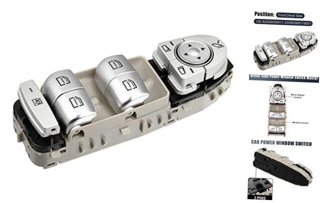 Replacement Driver Master Power Window Switch for Mercedes C300 C63 GLC 15-20