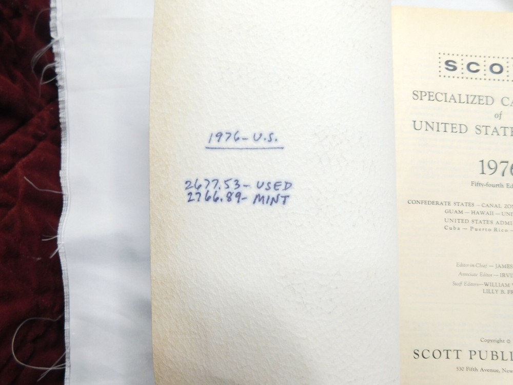 (2) Scott Stamp Catalogues - 1940 Standard Postage & 1976 U.S. Stamp Specialized