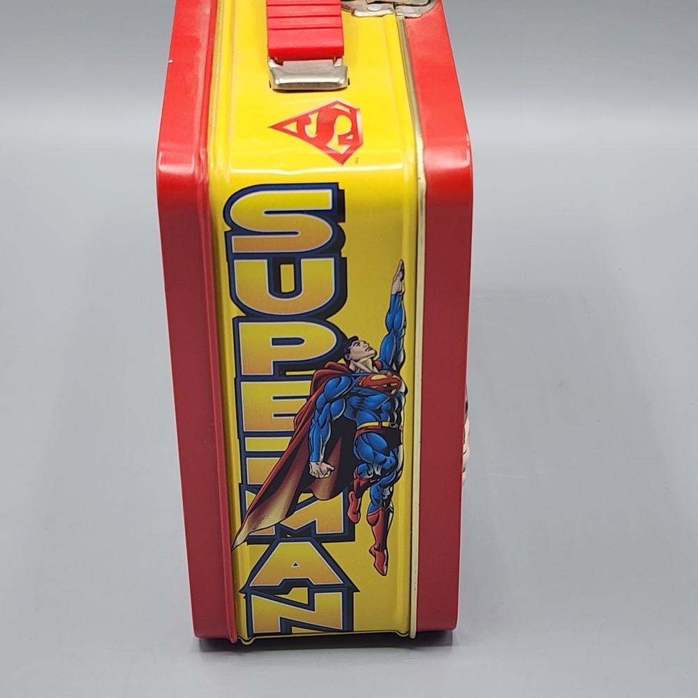 2000 DC Comics Superman Magic Mountain 3D Lunch Box Vintage