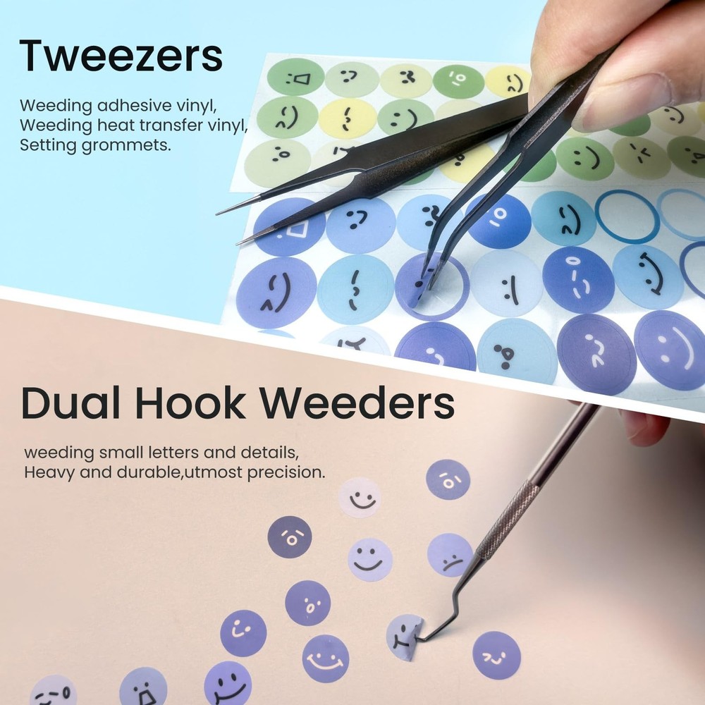 35 PCS Weeding Tools for Vinyl, Precision Craft Tools Set for Weeding Vinyl, ...