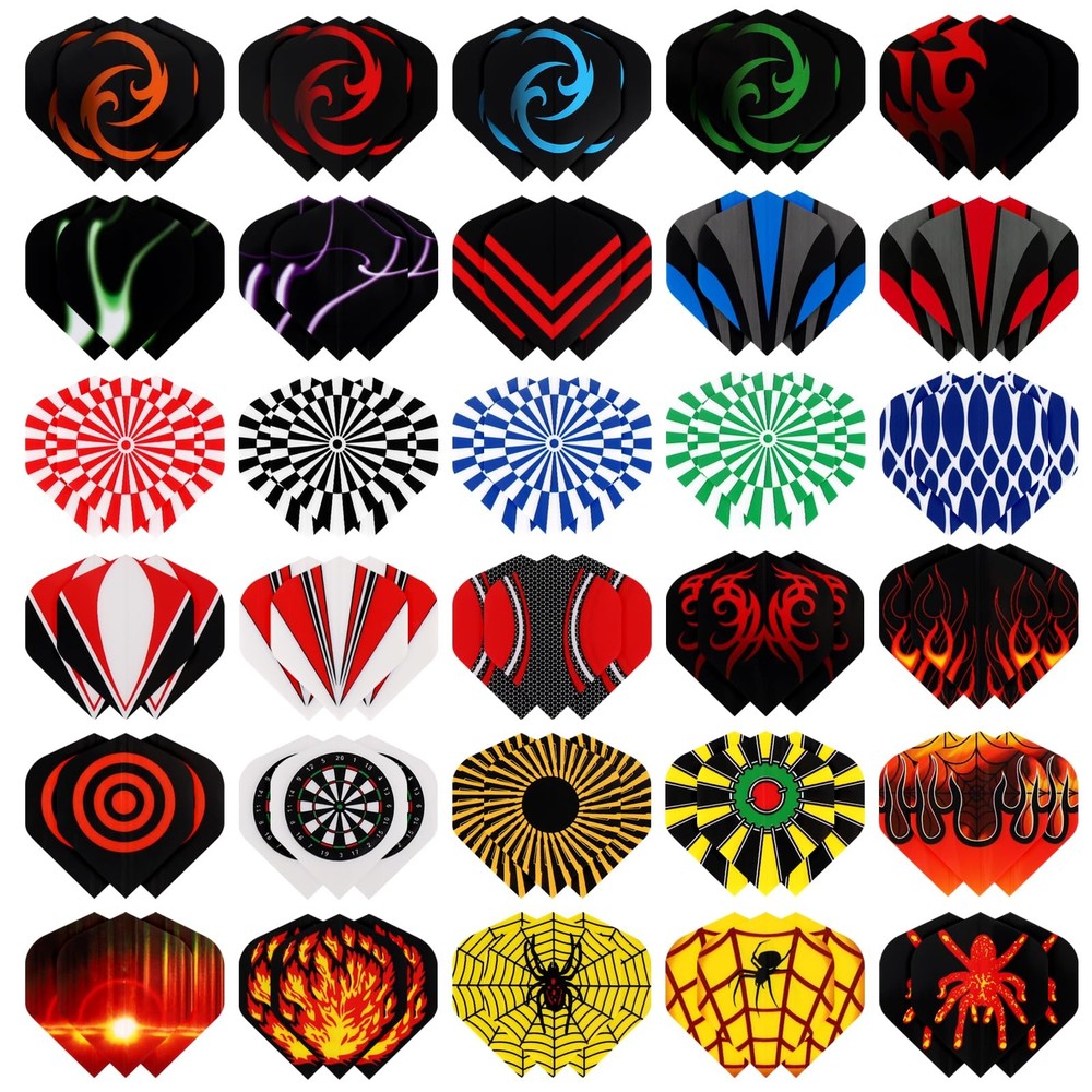Accmor 90pcs Standard Dart Flights Set, Set B-90pc