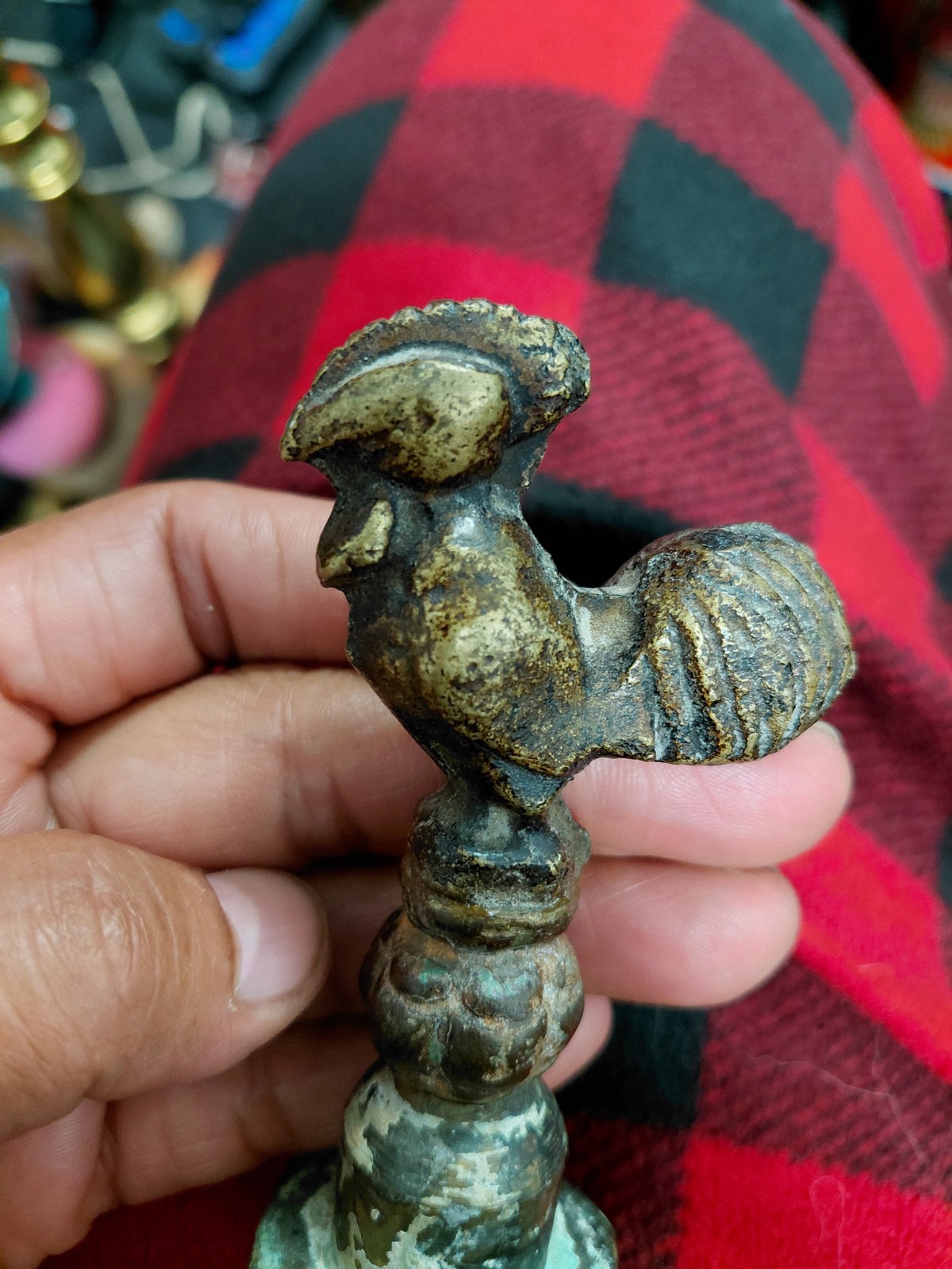Vintage Rooster Figurine For Decor