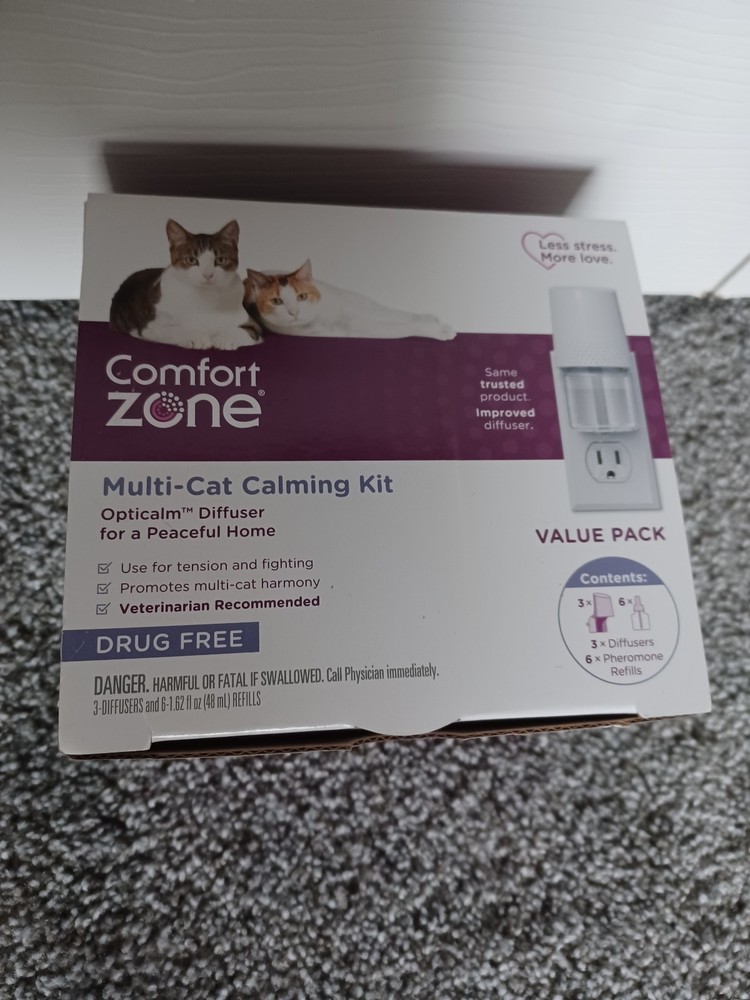 Comfort Zone Multi-Cat Calming Kit 3 Diffusers and 6 Pheromone Refills