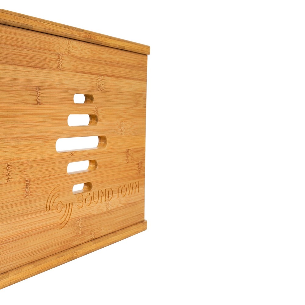 Sound Town DIY 4U Solid Bamboo Studio Rack - 14.2" Depth, Ventilation STBR-4U