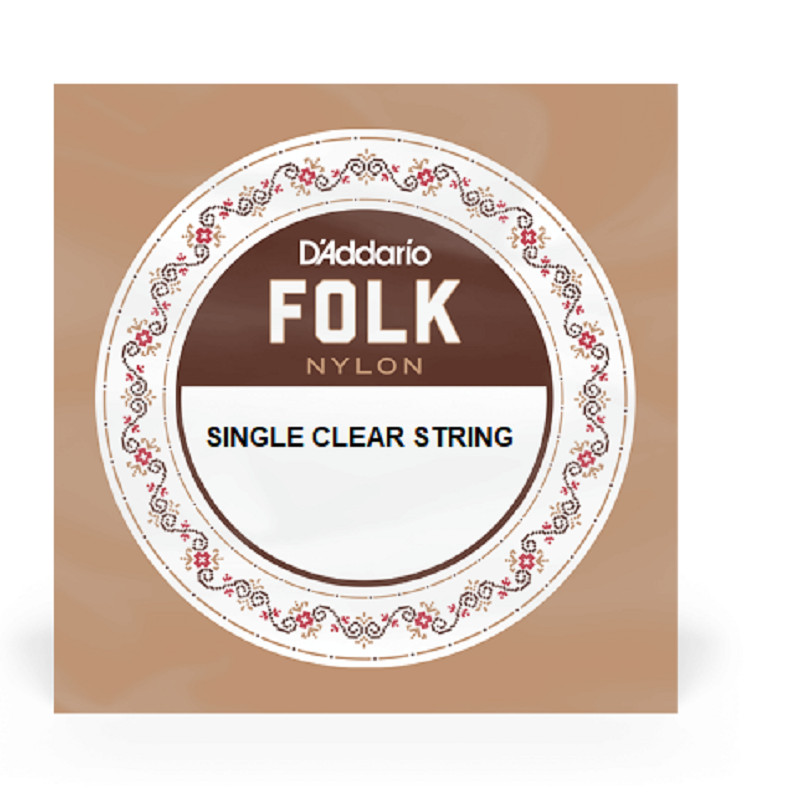 Single Ball End Clear Nylon 3rd Guitar String (g) Normal Tension .040 BEC040