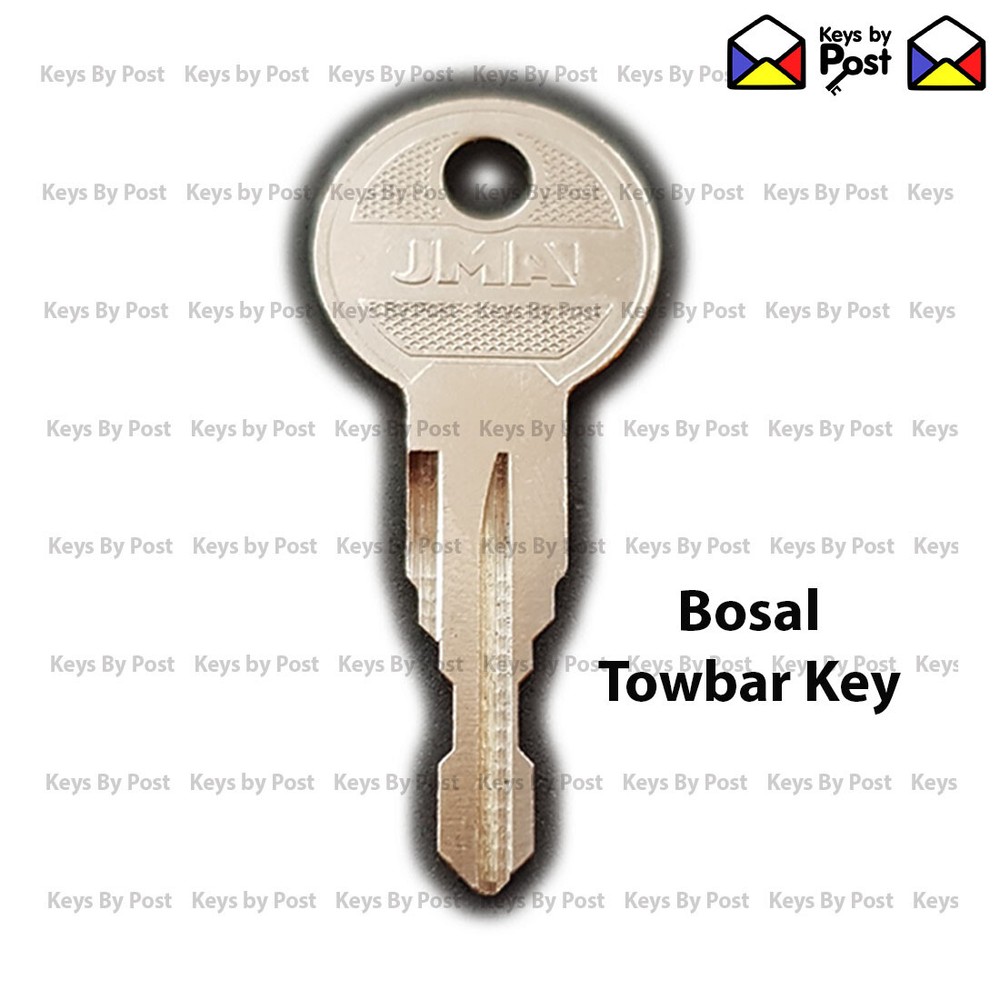 BOSAL / ORIS REMOVABLE TOWBAR KEY CUT TO CODE T2001 - T2200