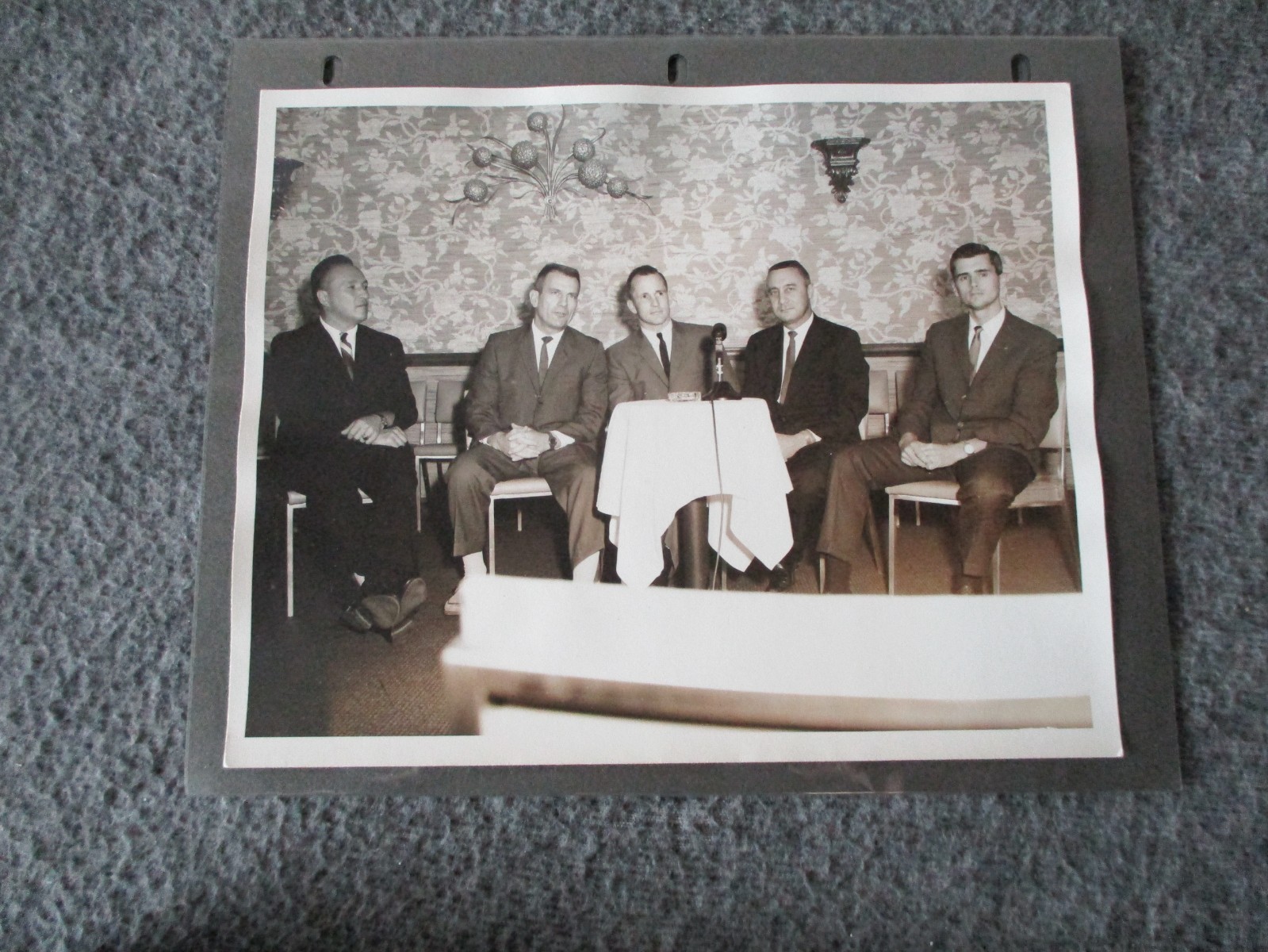 1966 NASA APOLLO 1 PHOTO ORIG GELATIN-ASTRONAUTS KILLED- GRISSOM/CHAFFEE/WHITE