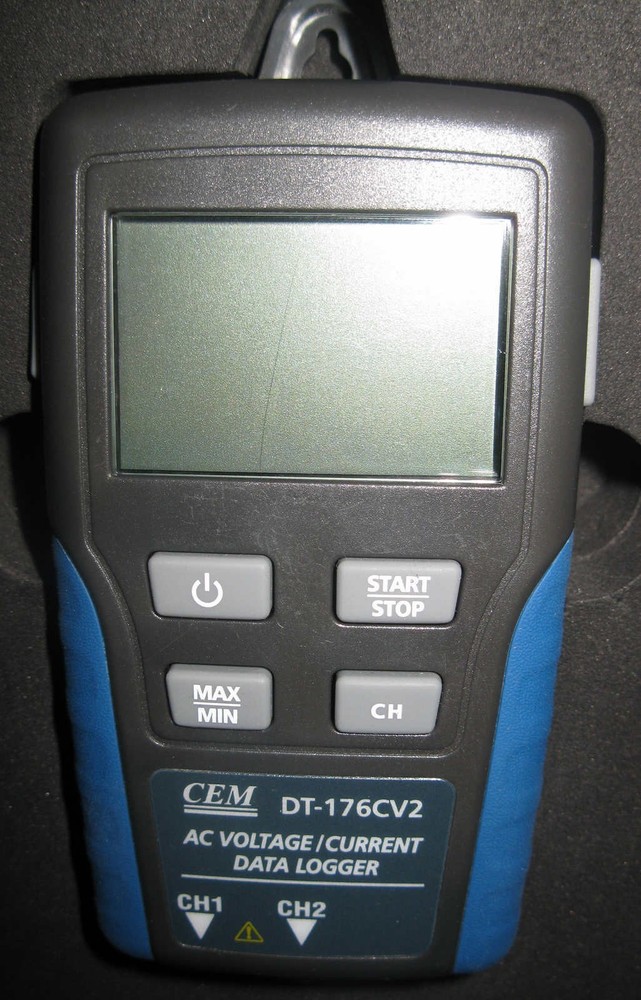 USB Data Logger Dual Channel Input True RMS AC Voltage Current Record 256K Value