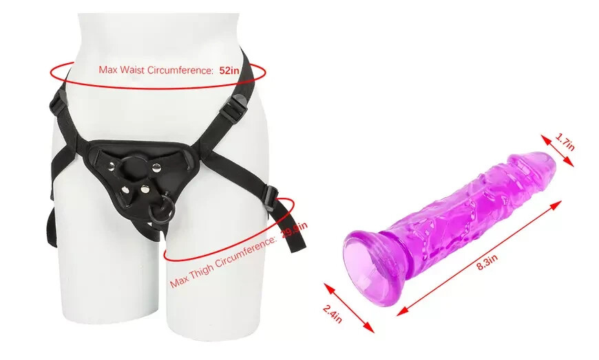 Dildo Beginner Couple Strap-on Harness with Silicone G-spot Anal-Dong Sex Toy
