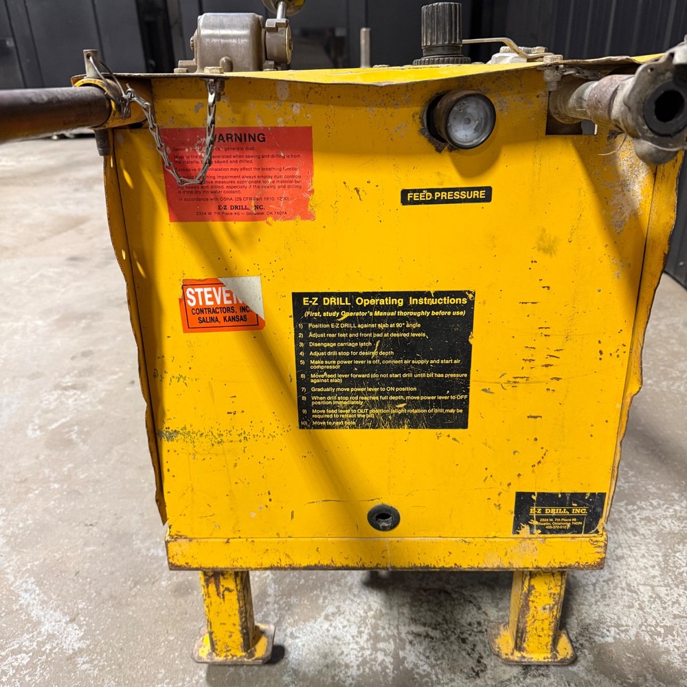E-Z Drill Inc. Concrete Utility Drill | Air Powered