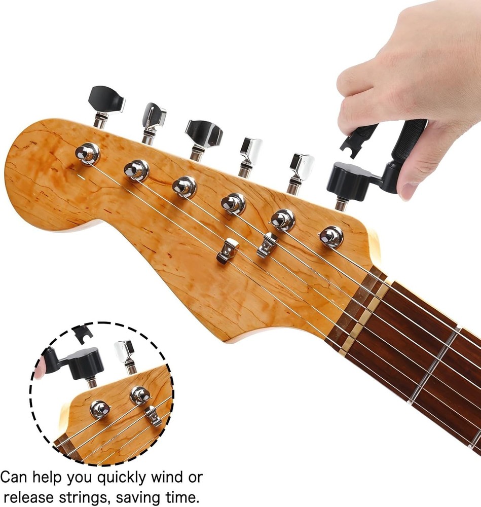 2 Set of 6 Classical Guitar Strings Replacement + 3 in 1 Guitar Restringing Tool
