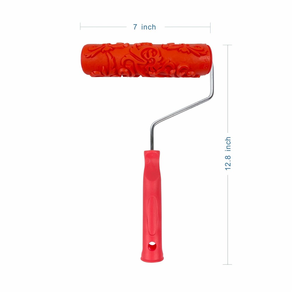 Hanroy 7'' Patterned Paint Roller for Wall Decoration Classic Brick Embossing...