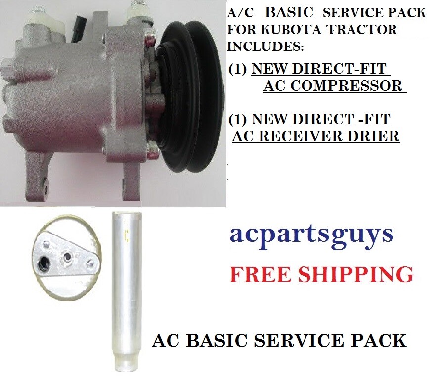New BASIC SERVCE Compressor KIT for Kubota Tractor M108S 3C581-50060