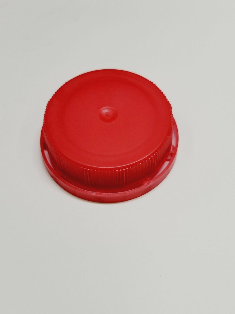 20pc Red Ring Locking Tamper Plain Milk Jug Caps