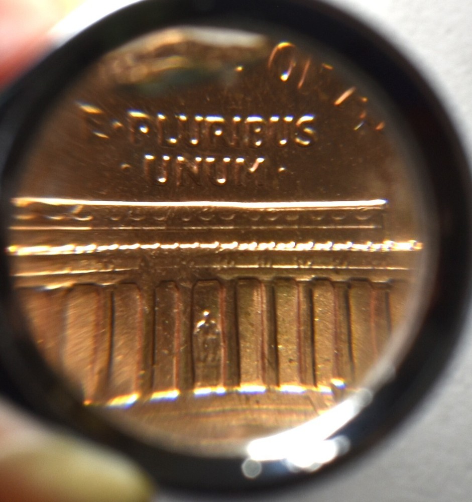 1972 D Lincoln Memorial Penny with Errors High Mint State Red