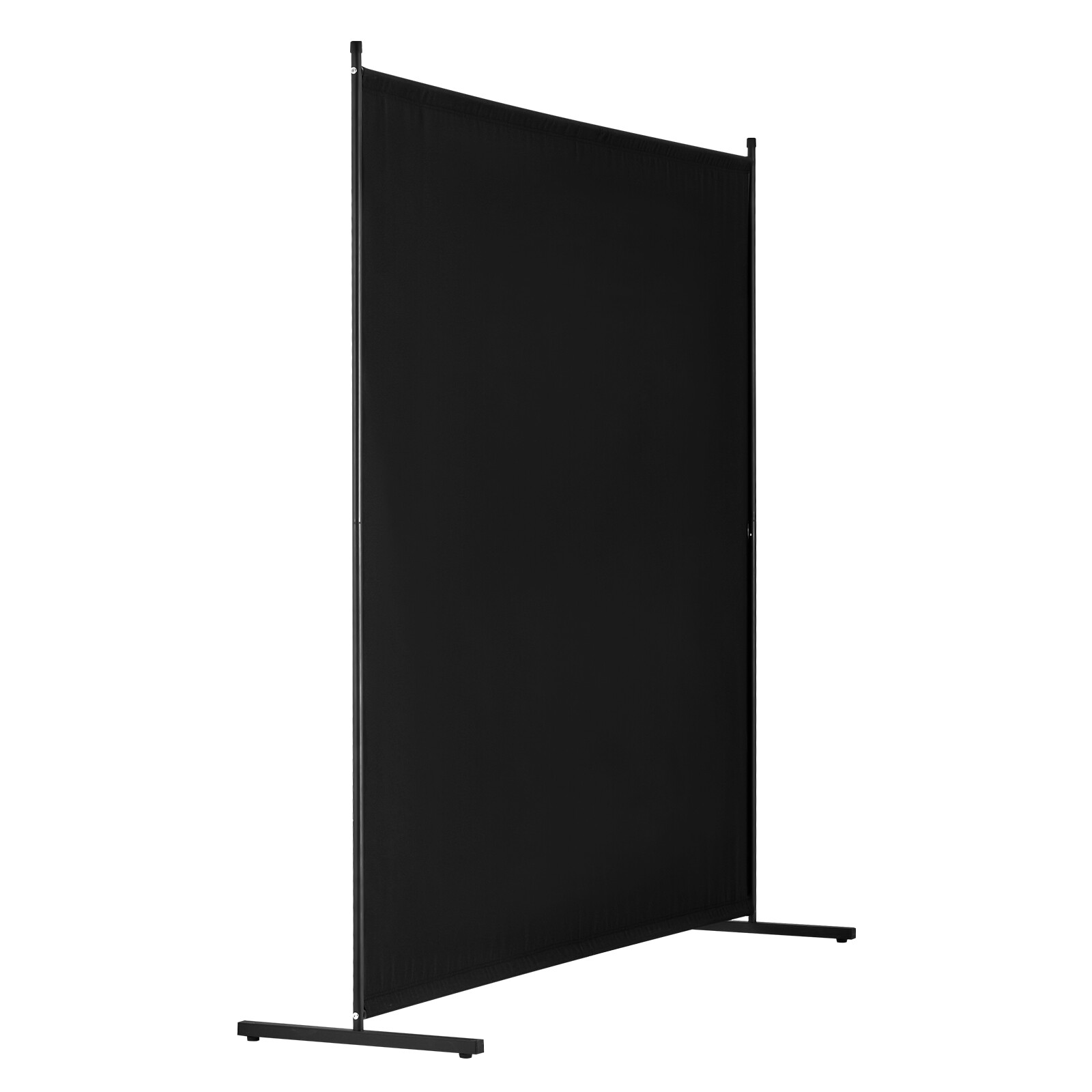 6FT Room Divider Single Panel Fabric Room Screen for Office Bedroom Black