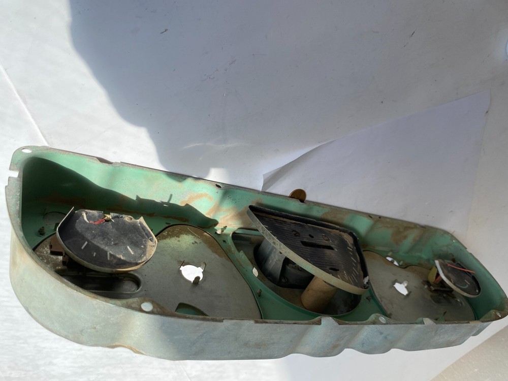 Dirty Dented Broken Gauges-Dash Instrument Panel Cluster BACKING PLATE-CHEVY C10