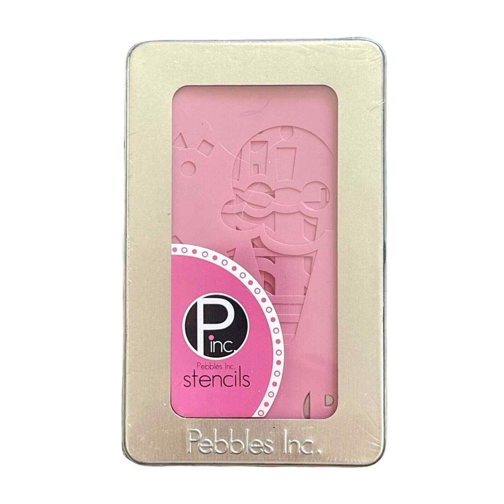 Pebbles Inc Chalk Transfer Stencils Birthday Set