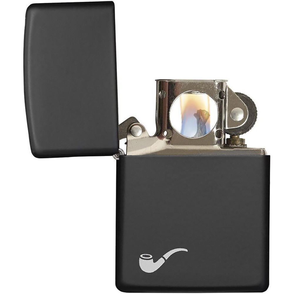 Zippo Black Matte Pocket Pipe Lighter