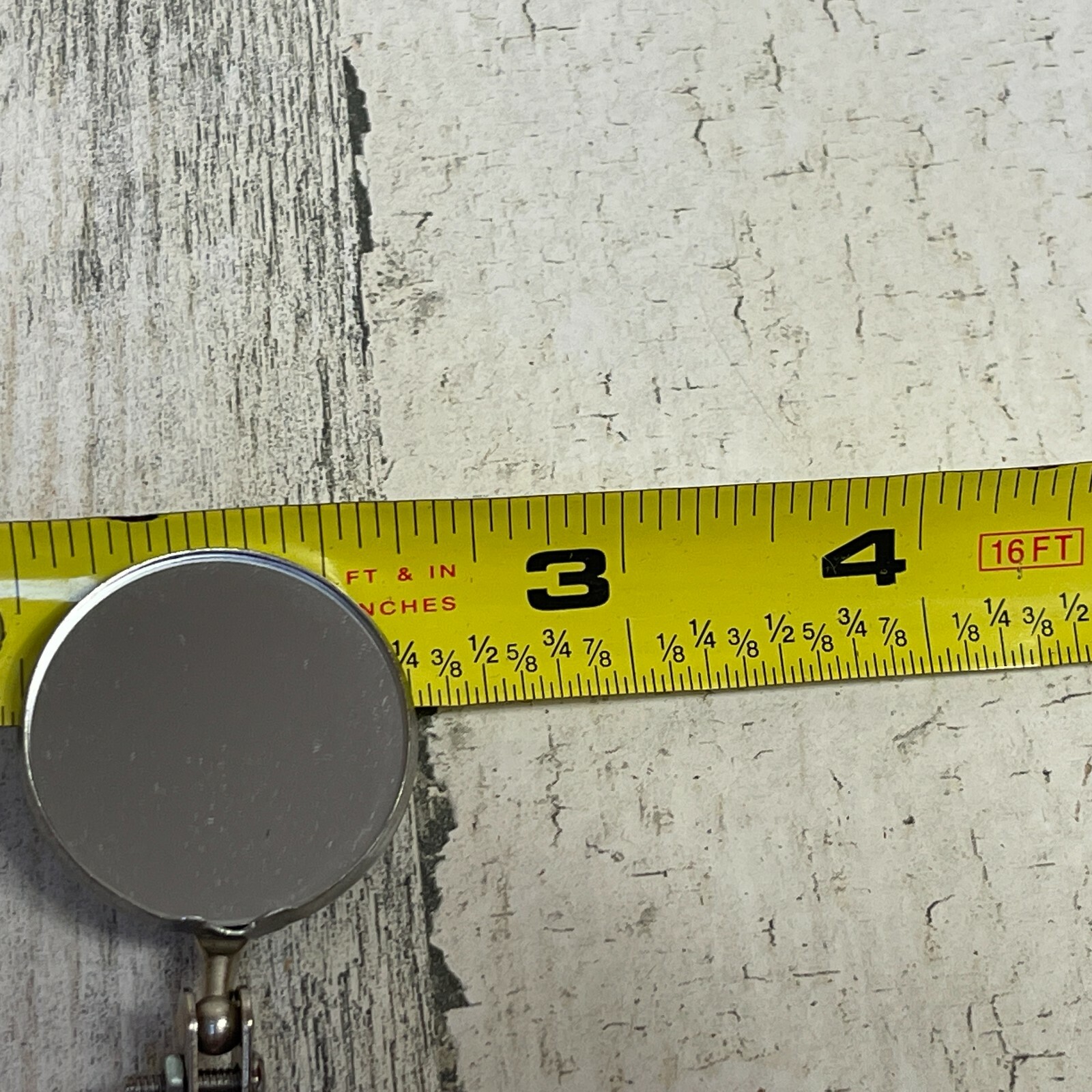 NOS Ullman Model E2 Round Inspection Mirror 1-1/4" x 8" Made in USA Stainless ..