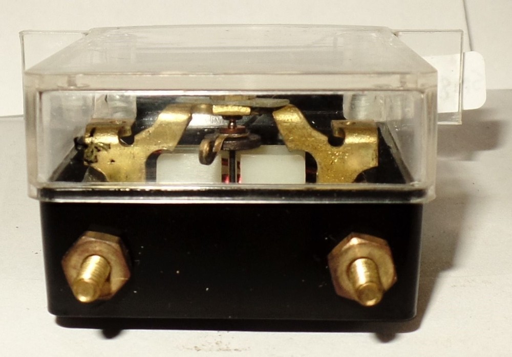 DC Rectangular Slot Meter Ammeter Amp Meter Amperes 0-3 Amperes