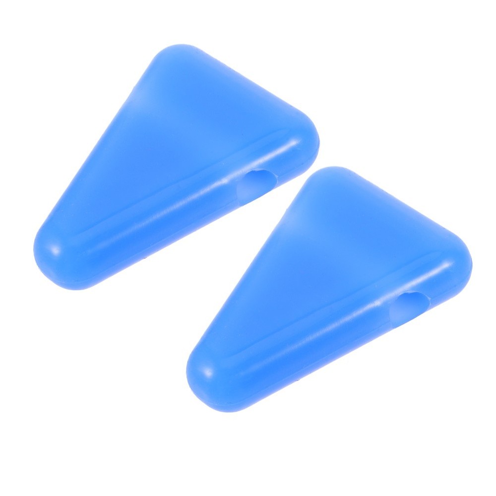 2 Pcs Tuning Forks Healing Stabilizer Stand Block Triangle Holder Accessory